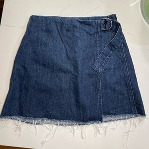 Madewell Denim Wrap Skirt Size 0